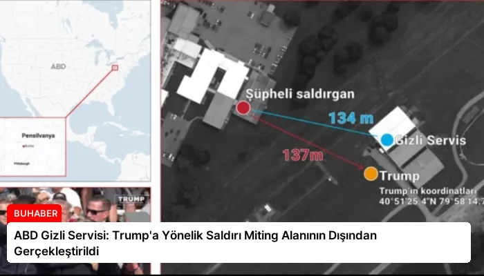ABD Gizli Servisi: Trump’a Yönelik Saldırı Miting Alanının Dışından Gerçekleştirildi