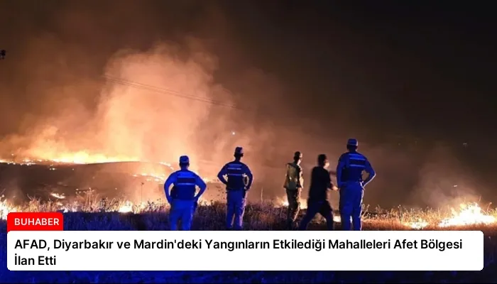 AFAD, Diyarbakır ve Mardin’deki Yangınların Etkilediği Mahalleleri Afet Bölgesi İlan Etti