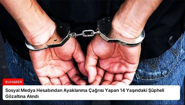 Sosyal Medya Hesabından Ayaklanma Çağrısı Yapan 14 Yaşındaki Şüpheli Gözaltına Alındı