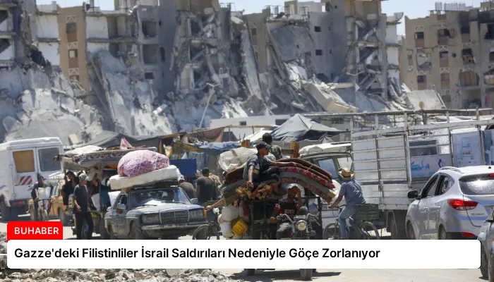 Gazze’deki Filistinliler İsrail Saldırıları Nedeniyle Göçe Zorlanıyor