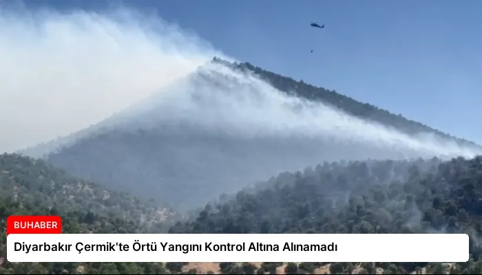 Diyarbakır Çermik’te Örtü Yangını Kontrol Altına Alınamadı