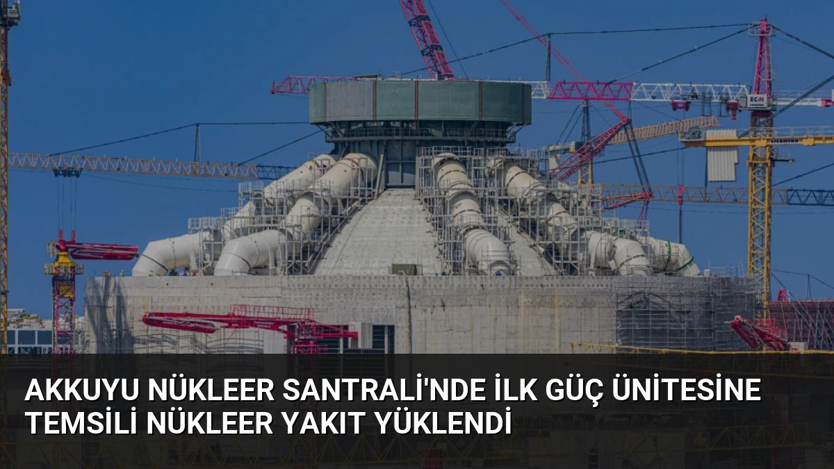 Akkuyu Nükleer Santrali’nde İlk Güç Ünitesine Temsili Nükleer Yakıt Yüklendi