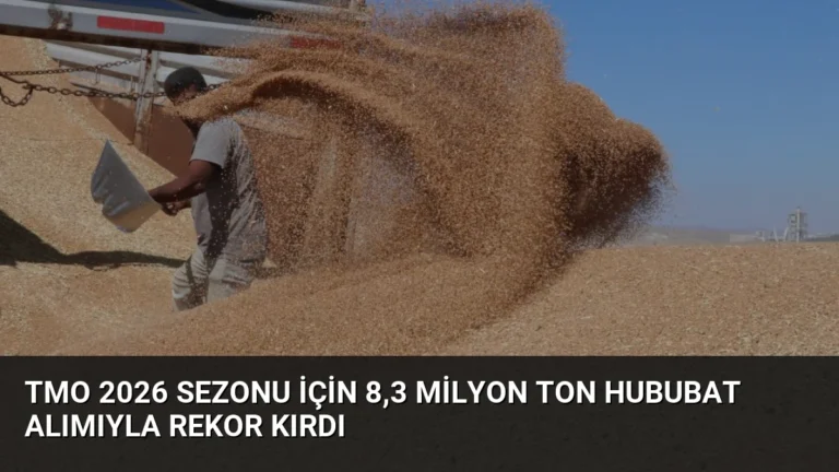 TMO 2026 Sezonu İçin 8,3 Milyon Ton Hububat Alımıyla Rekor Kırdı
