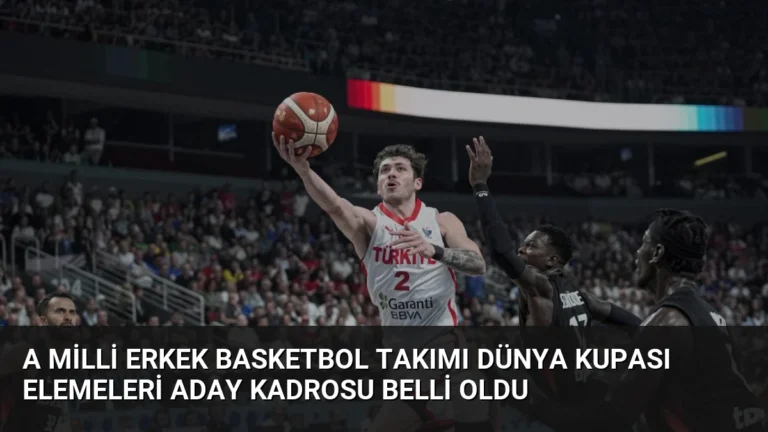 A Milli Erkek Basketbol Takımı Dünya Kupası Elemeleri Aday Kadrosu Belli Oldu