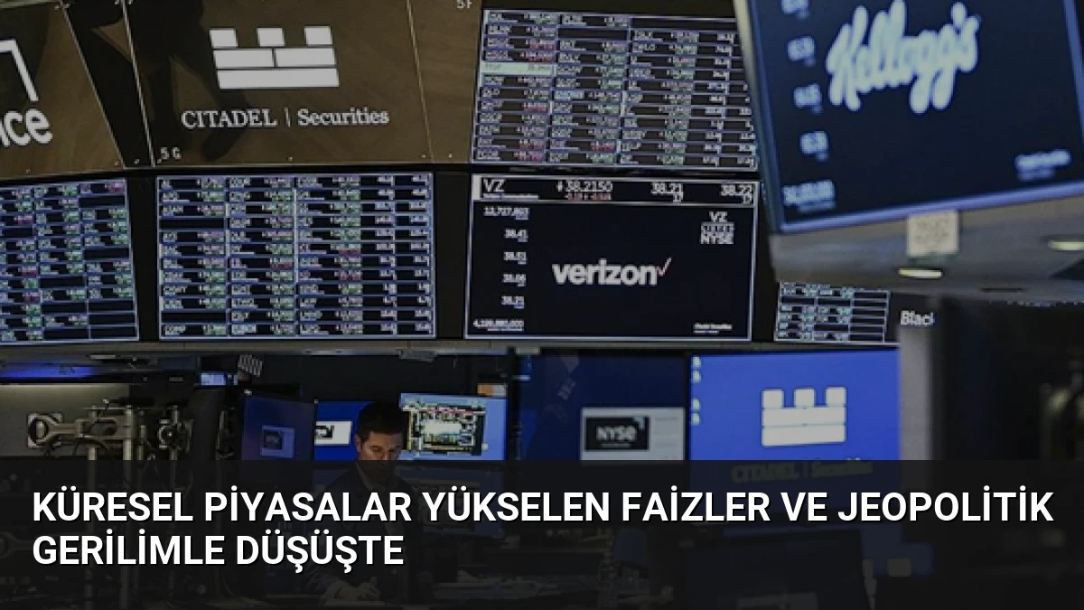 Küresel Piyasalar Yükselen Faizler ve Jeopolitik Gerilimle Düşüşte