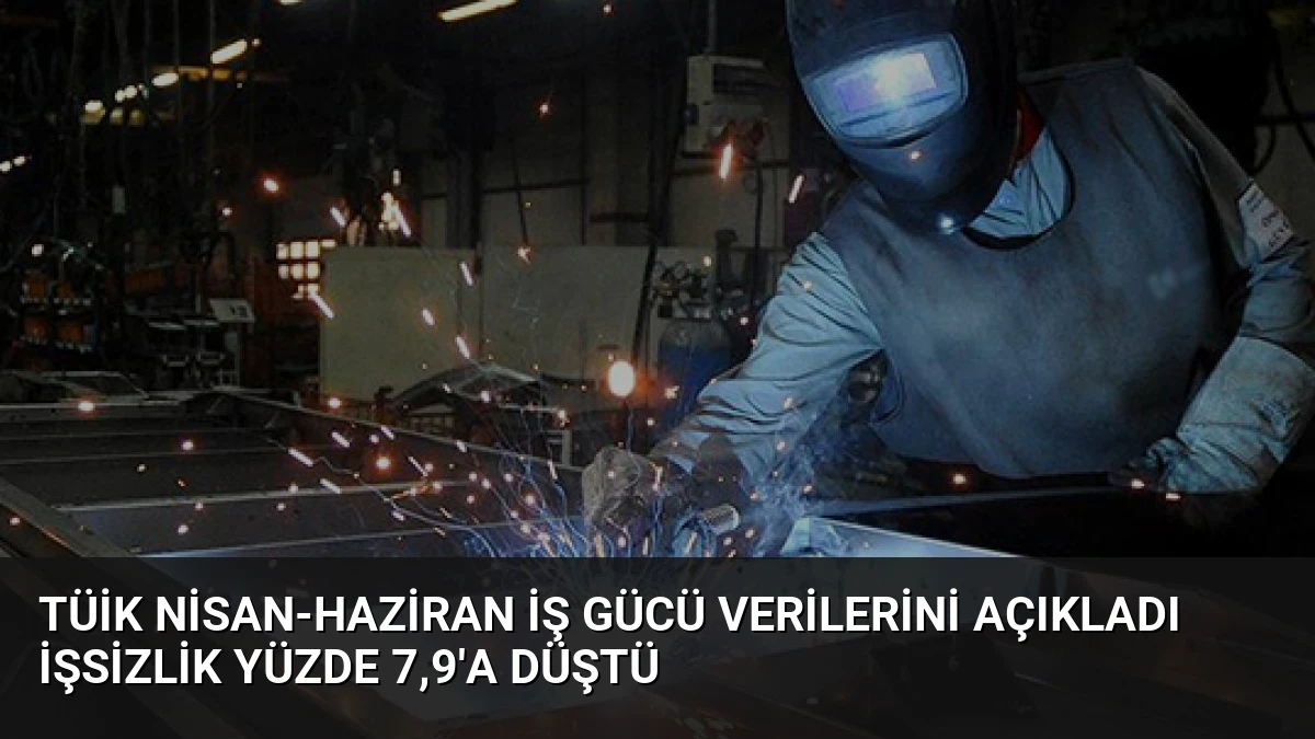 TÜİK Nisan-Haziran İş Gücü Verilerini Açıkladı İşsizlik Yüzde 7,9’a Düştü