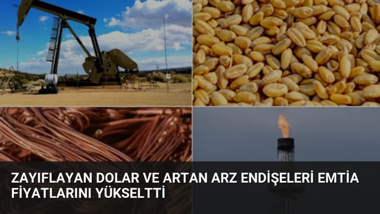 Zayıflayan Dolar ve Artan Arz Endişeleri Emtia Fiyatlarını Yükseltti