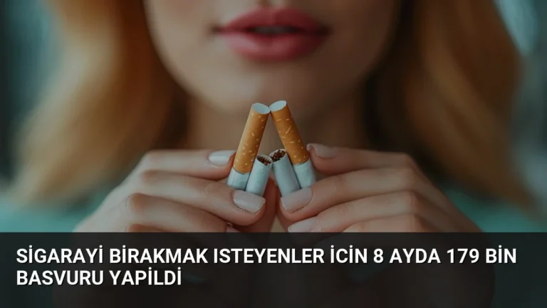 Sigarayi Birakmak Isteyenler icin 8 Ayda 179 Bin Basvuru Yapildi