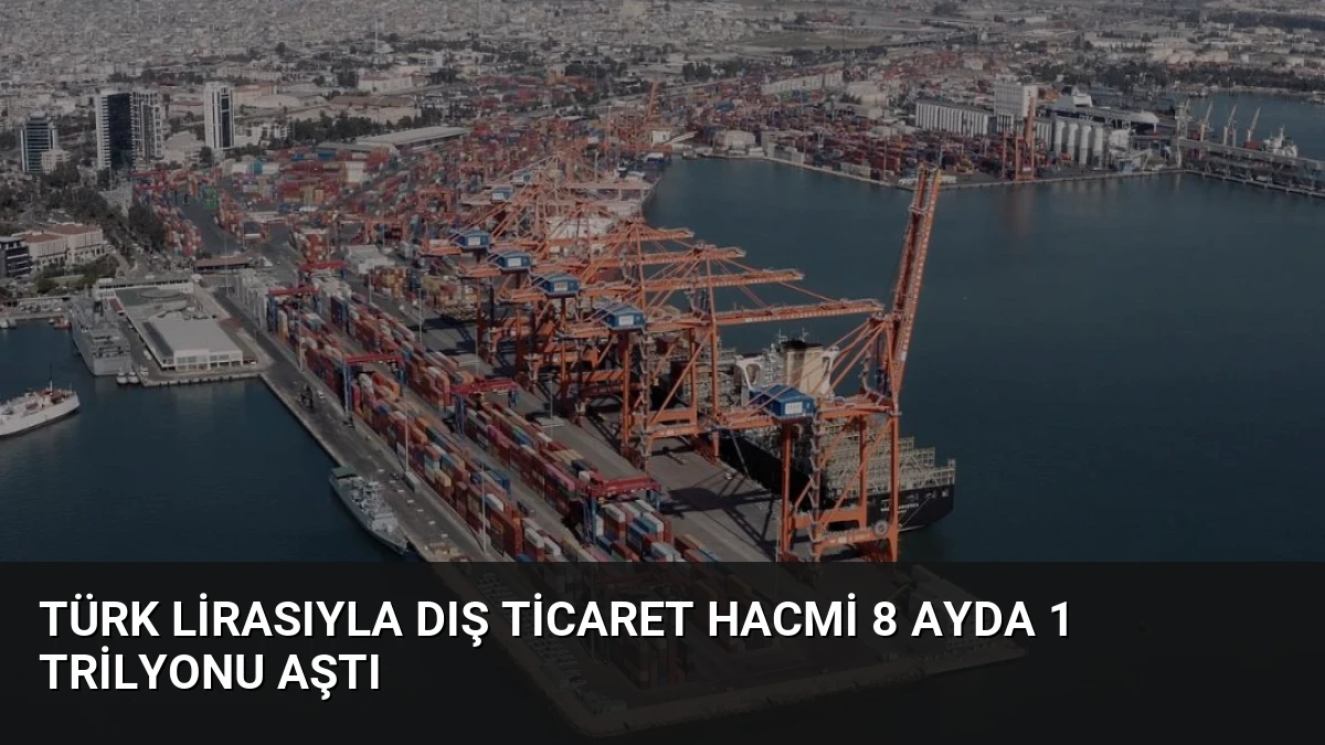 Türk Lirasıyla Dış Ticaret Hacmi 8 Ayda 1 Trilyonu Aştı