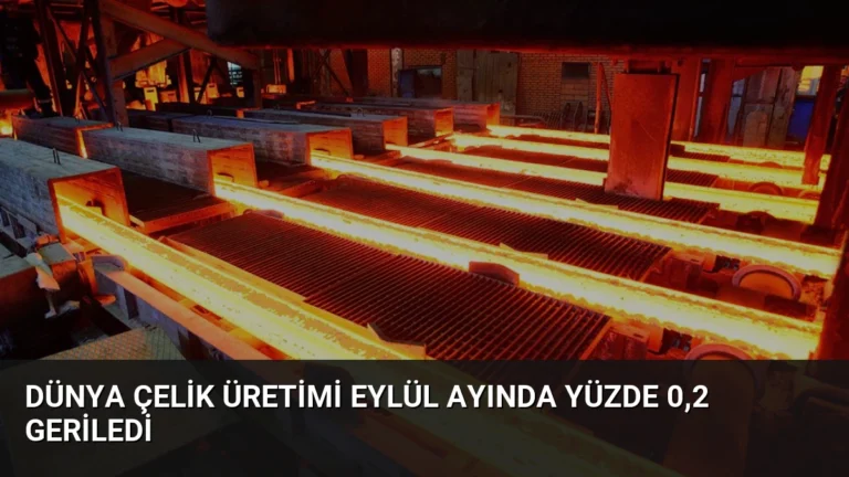 Dünya Çelik Üretimi Eylül Ayında Yüzde 0,2 Geriledi