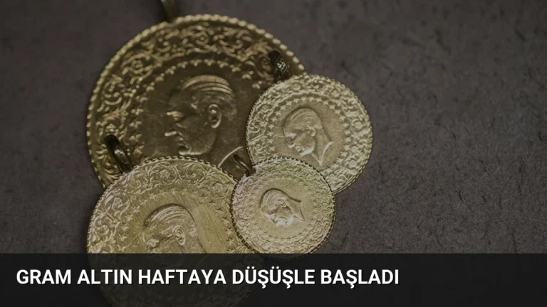 Gram Altın Haftaya Düşüşle Başladı