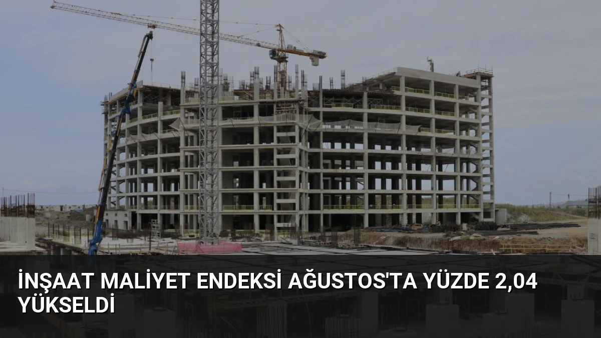 İnşaat Maliyet Endeksi Ağustos’ta Yüzde 2,04 Yükseldi