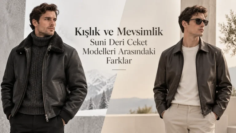 Kışlık ve Mevsimlik Suni Deri Ceket Modelleri Arasındaki Farklar