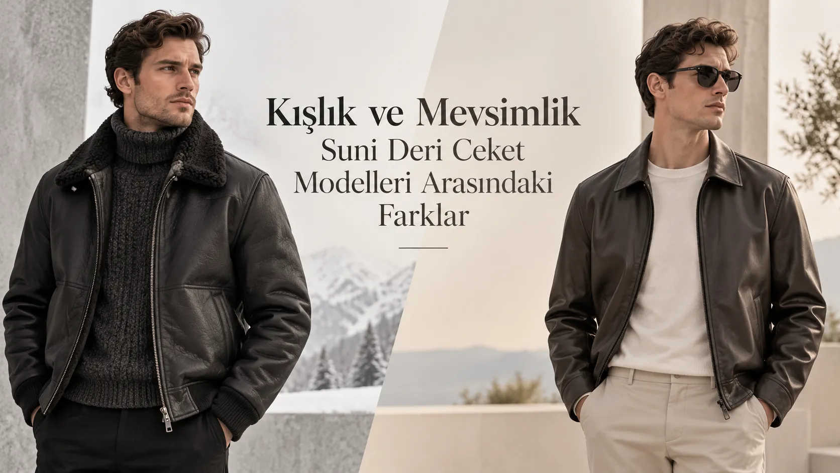 Kışlık ve Mevsimlik Suni Deri Ceket Modelleri Arasındaki Farklar