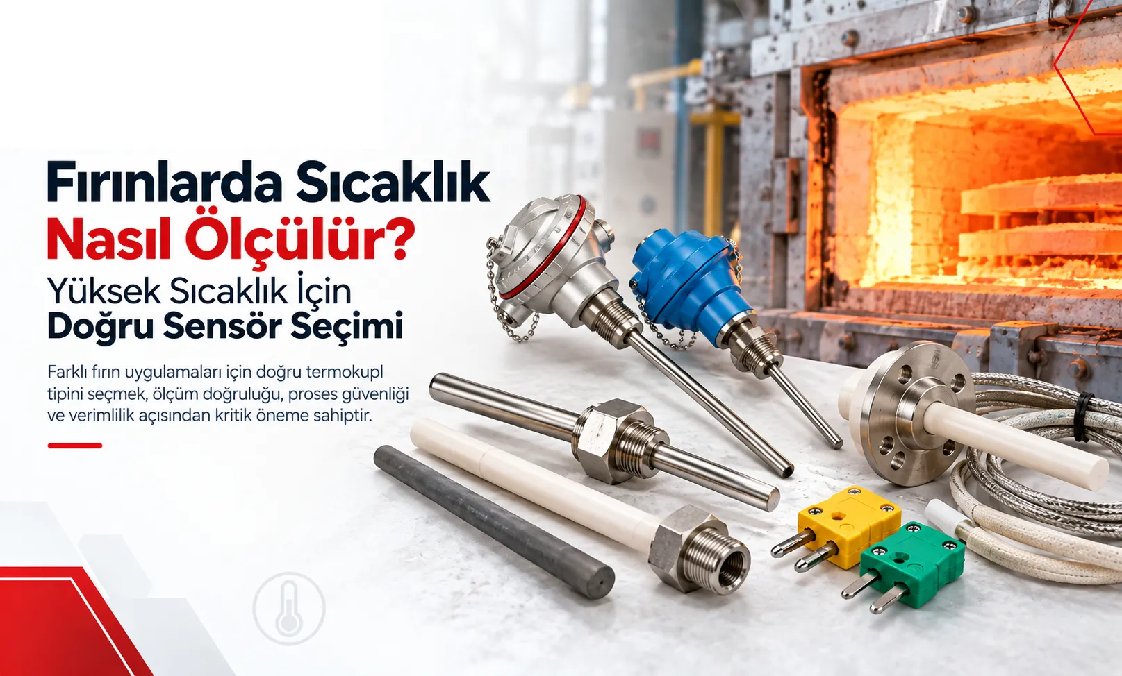Fırınlarda Sıcaklık Nasıl Ölçülür? Yüksek Sıcaklık İçin Doğru Sensör Seçimi